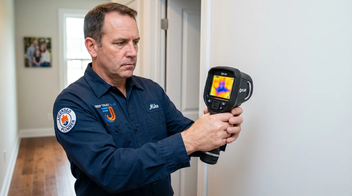Thermal imaging leak detection by Johns Plumbing LLC in Tifton